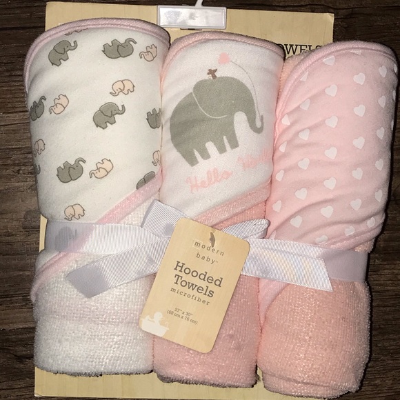 modern baby hooded towels